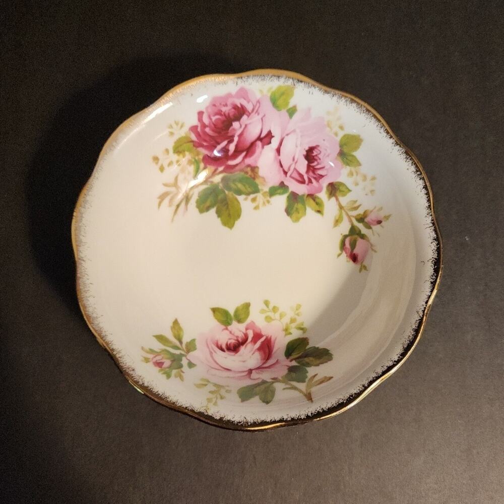 Royal Albert American Beauty Fruit Dessert (Sauce) 5.5"Bowl Pink Roses Qty2 "B"